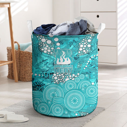 Brisbane Heat Laundry Basket Graffiti Urban Aboriginal Dot Abstract Design