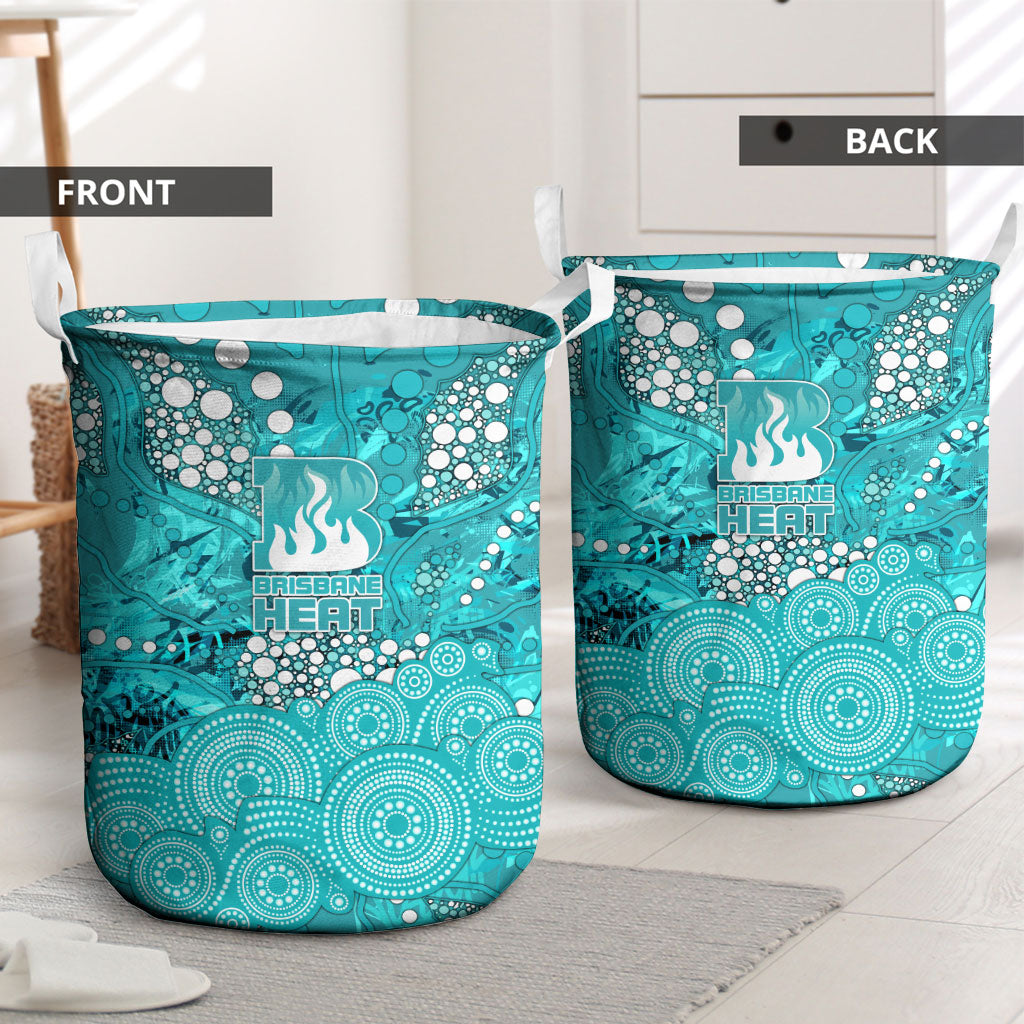 Brisbane Heat Laundry Basket Graffiti Urban Aboriginal Dot Abstract Design