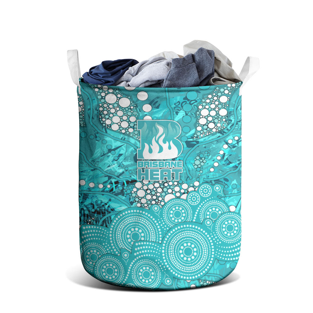 Brisbane Heat Laundry Basket Graffiti Urban Aboriginal Dot Abstract Design