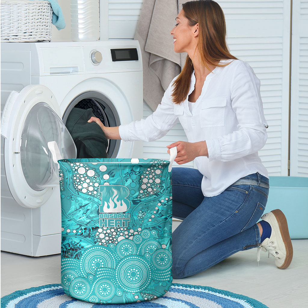 Brisbane Heat Laundry Basket Graffiti Urban Aboriginal Dot Abstract Design