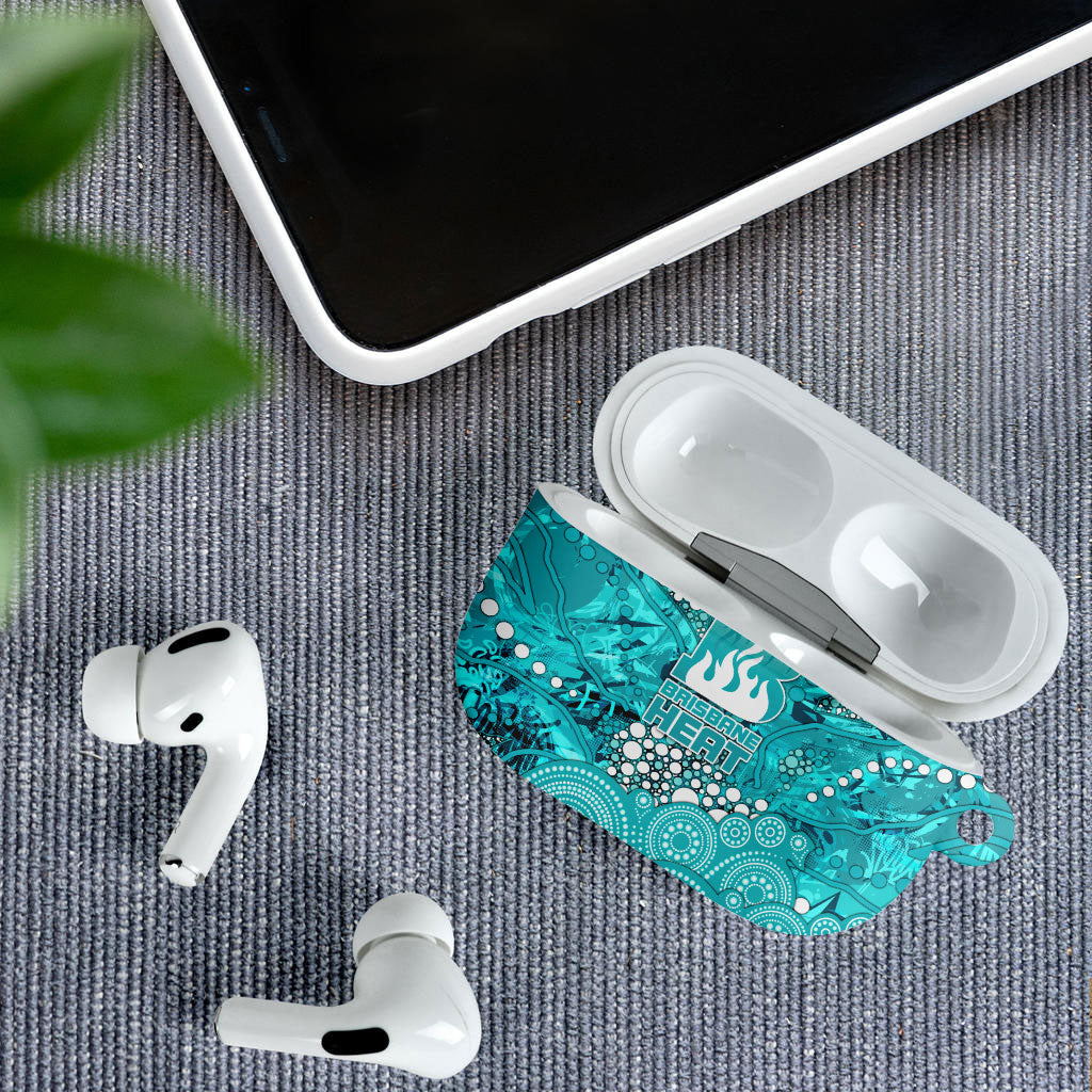 Brisbane Heat AirPods Case Graffiti Urban Aboriginal Dot Abstract Design