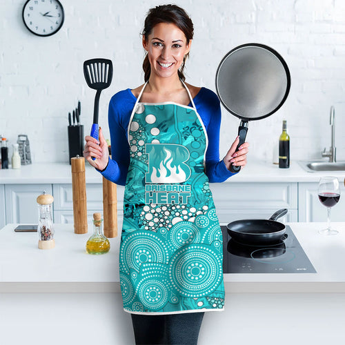 Brisbane Heat Apron Graffiti Urban Aboriginal Dot Abstract Design