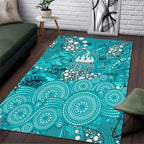Brisbane Heat Area Rug Graffiti Urban Aboriginal Dot Abstract Design