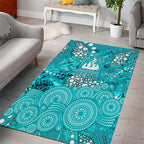 Brisbane Heat Area Rug Graffiti Urban Aboriginal Dot Abstract Design