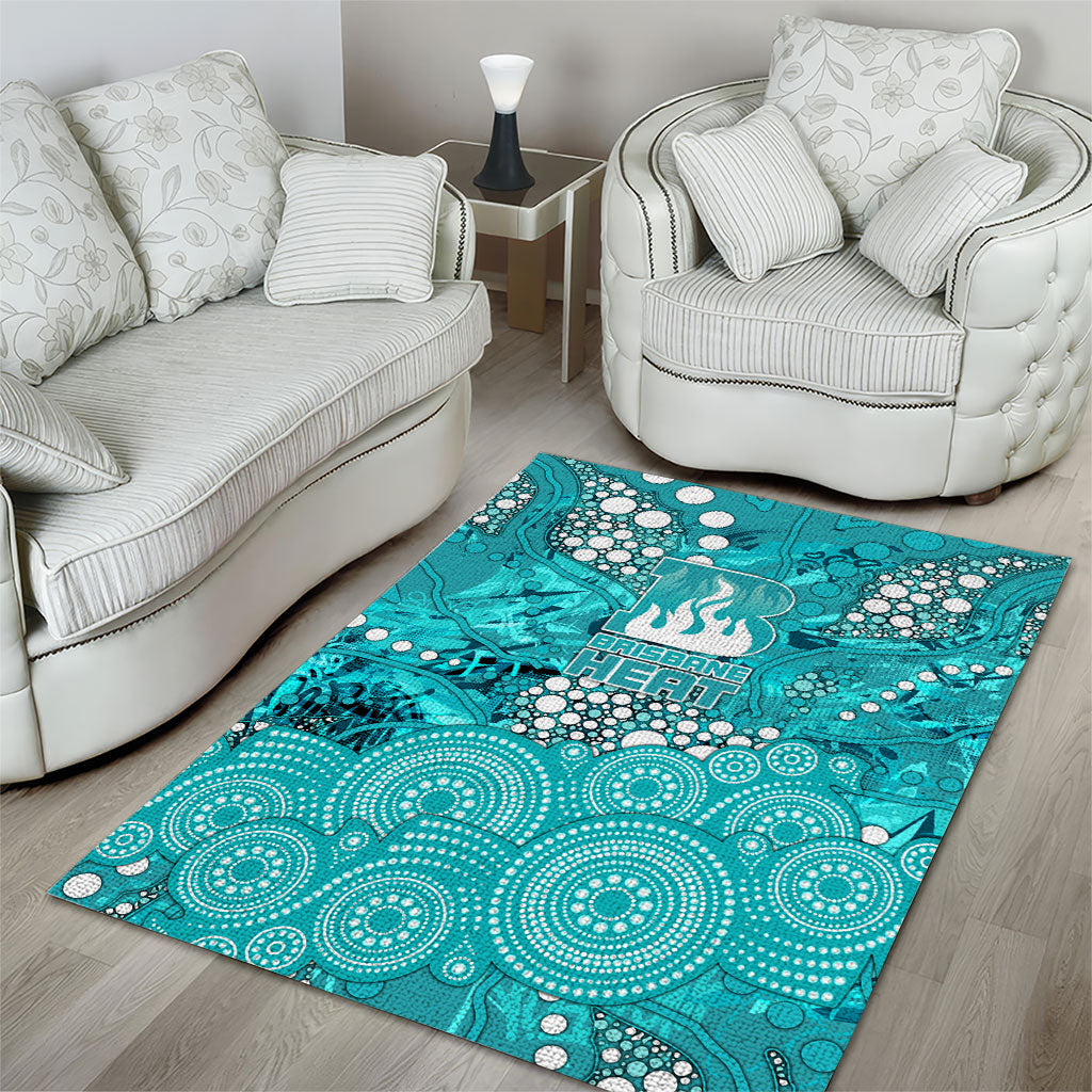 Brisbane Heat Area Rug Graffiti Urban Aboriginal Dot Abstract Design