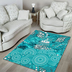 Brisbane Heat Area Rug Graffiti Urban Aboriginal Dot Abstract Design