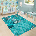 Brisbane Heat Area Rug Graffiti Urban Aboriginal Dot Abstract Design