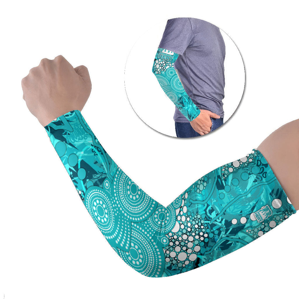 Brisbane Heat Arm Sleeves Graffiti Urban Aboriginal Dot Abstract Design