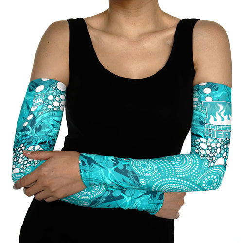 Brisbane Heat Arm Sleeves Graffiti Urban Aboriginal Dot Abstract Design