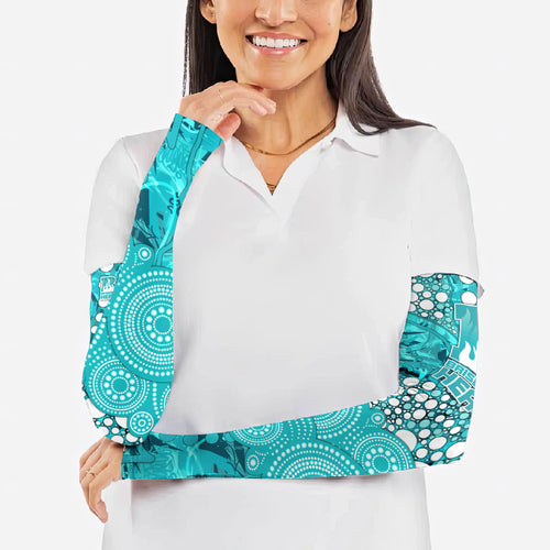 Brisbane Heat Arm Sleeves Graffiti Urban Aboriginal Dot Abstract Design