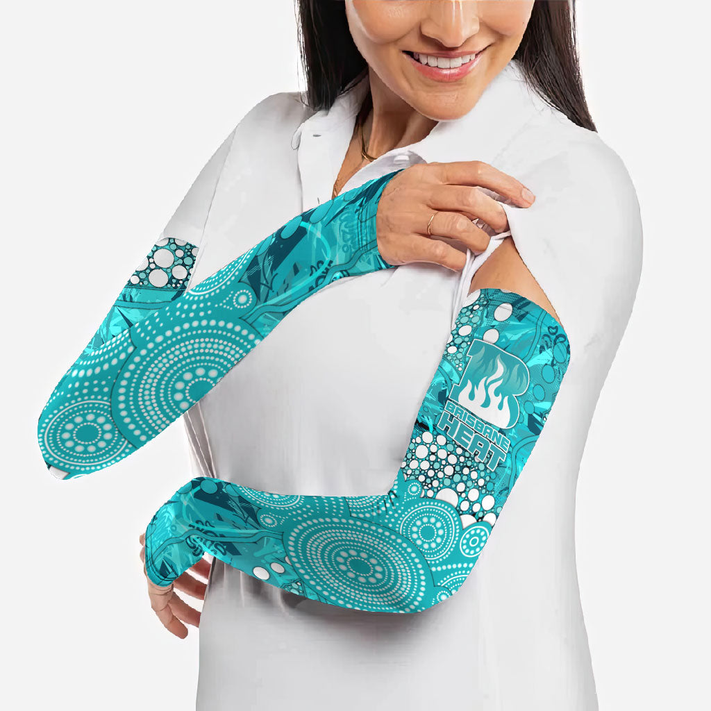 Brisbane Heat Arm Sleeves Graffiti Urban Aboriginal Dot Abstract Design