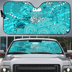 Brisbane Heat Auto Sun Shade Graffiti Urban Aboriginal Dot Abstract Design