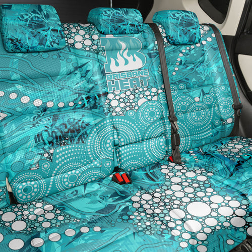 Brisbane Heat Back Car Seat Cover Graffiti Urban Aboriginal Dot Abstract Design