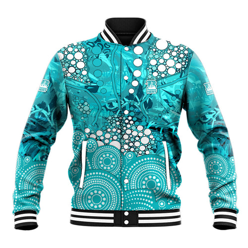 Brisbane Heat Baseball Jacket Graffiti Urban Aboriginal Dot Abstract Design