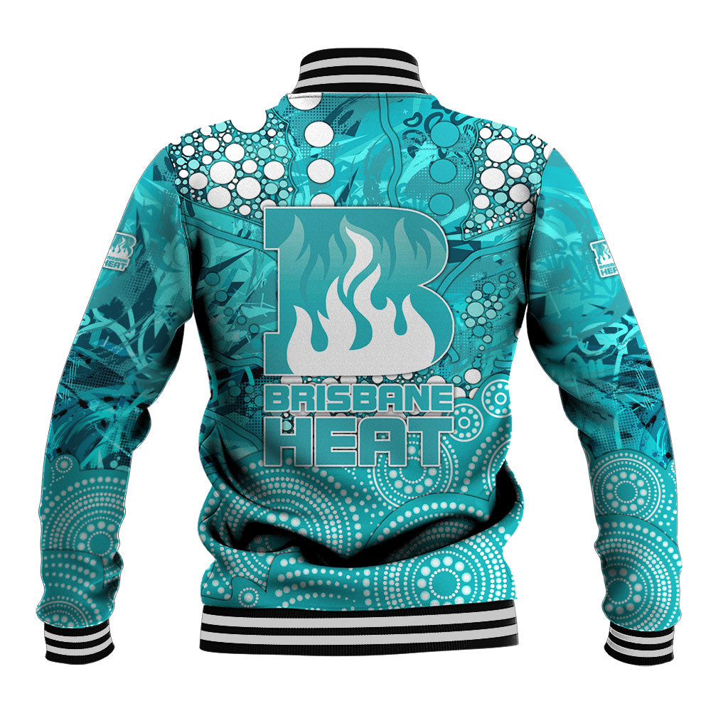 Brisbane Heat Baseball Jacket Graffiti Urban Aboriginal Dot Abstract Design