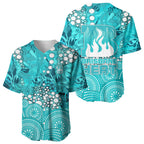 Brisbane Heat Baseball Jersey Graffiti Urban Aboriginal Dot Abstract Design