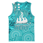 Brisbane Heat Basketball Jersey Graffiti Urban Aboriginal Dot Abstract Design