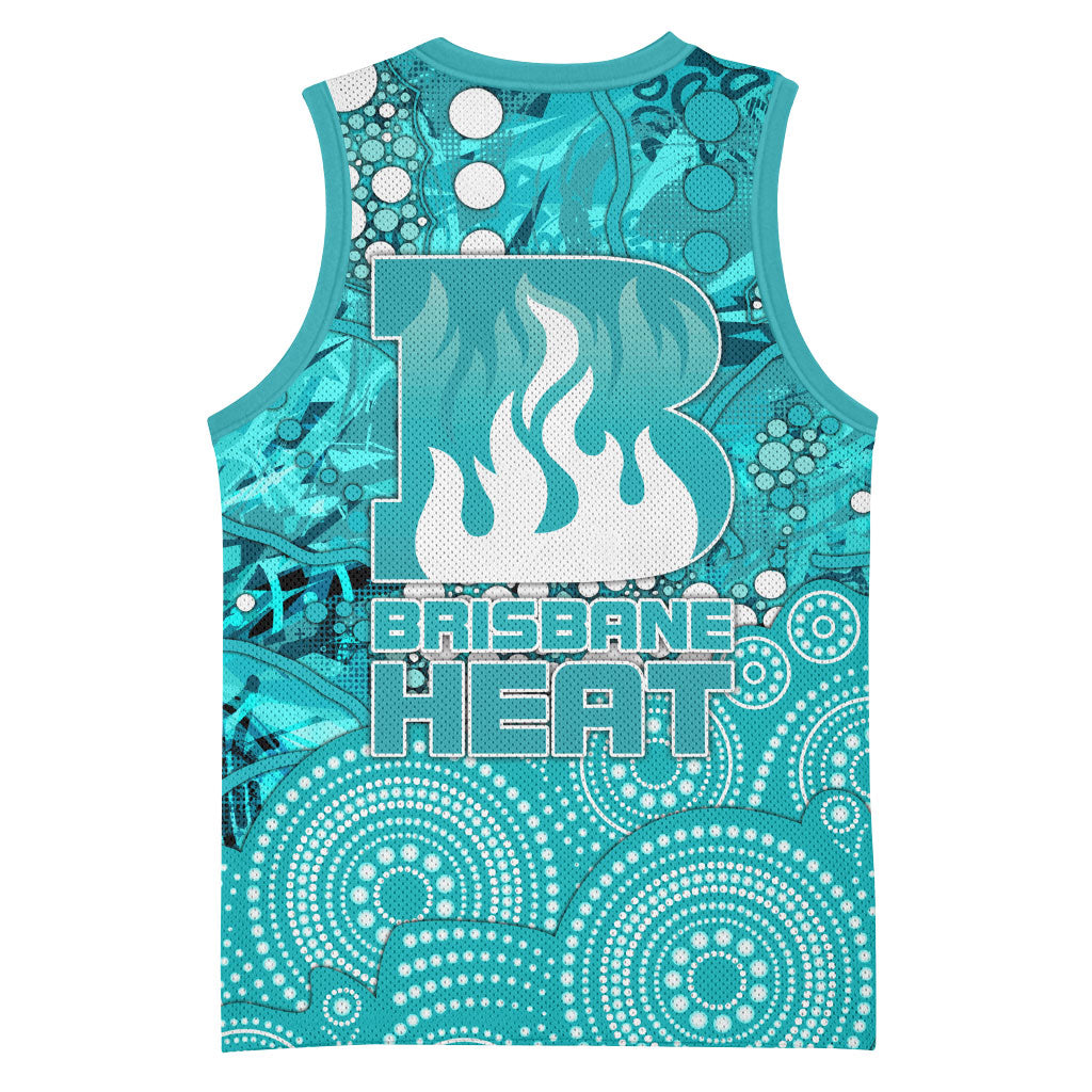 Brisbane Heat Basketball Jersey Graffiti Urban Aboriginal Dot Abstract Design