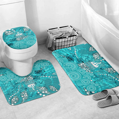 Brisbane Heat Bathroom Set Graffiti Urban Aboriginal Dot Abstract Design