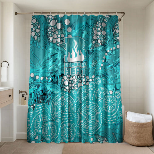 Brisbane Heat Bathroom Set Graffiti Urban Aboriginal Dot Abstract Design