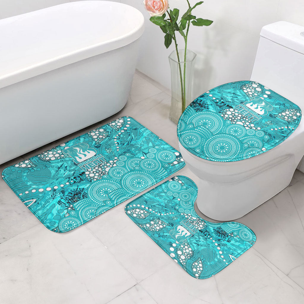 Brisbane Heat Bathroom Set Graffiti Urban Aboriginal Dot Abstract Design