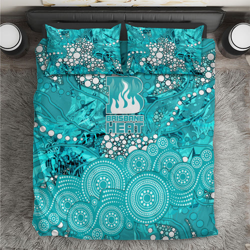 Brisbane Heat Bedding Set Graffiti Urban Aboriginal Dot Abstract Design