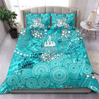 Brisbane Heat Bedding Set Graffiti Urban Aboriginal Dot Abstract Design