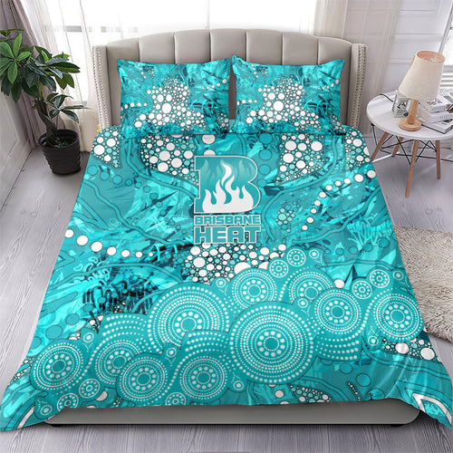 Brisbane Heat Bedding Set Graffiti Urban Aboriginal Dot Abstract Design