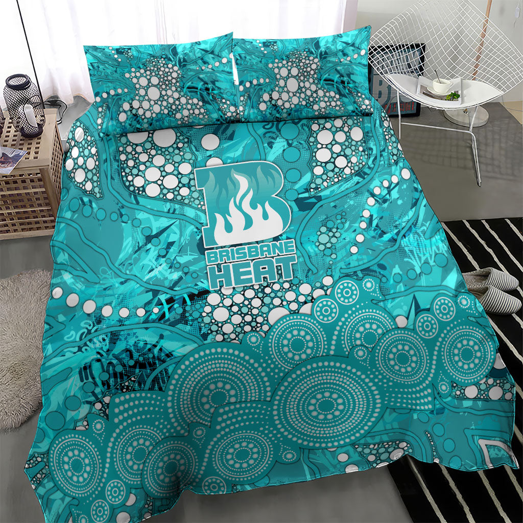 Brisbane Heat Bedding Set Graffiti Urban Aboriginal Dot Abstract Design