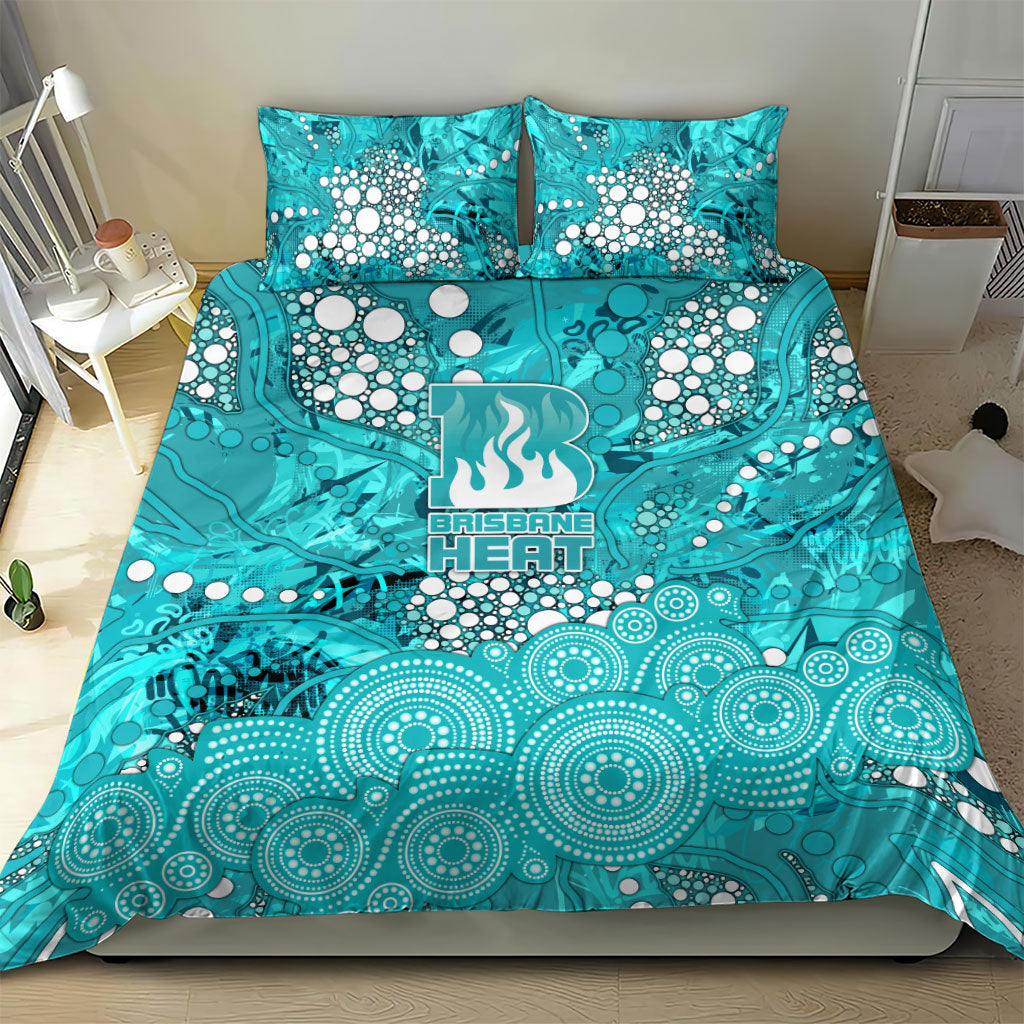 Brisbane Heat Bedding Set Graffiti Urban Aboriginal Dot Abstract Design