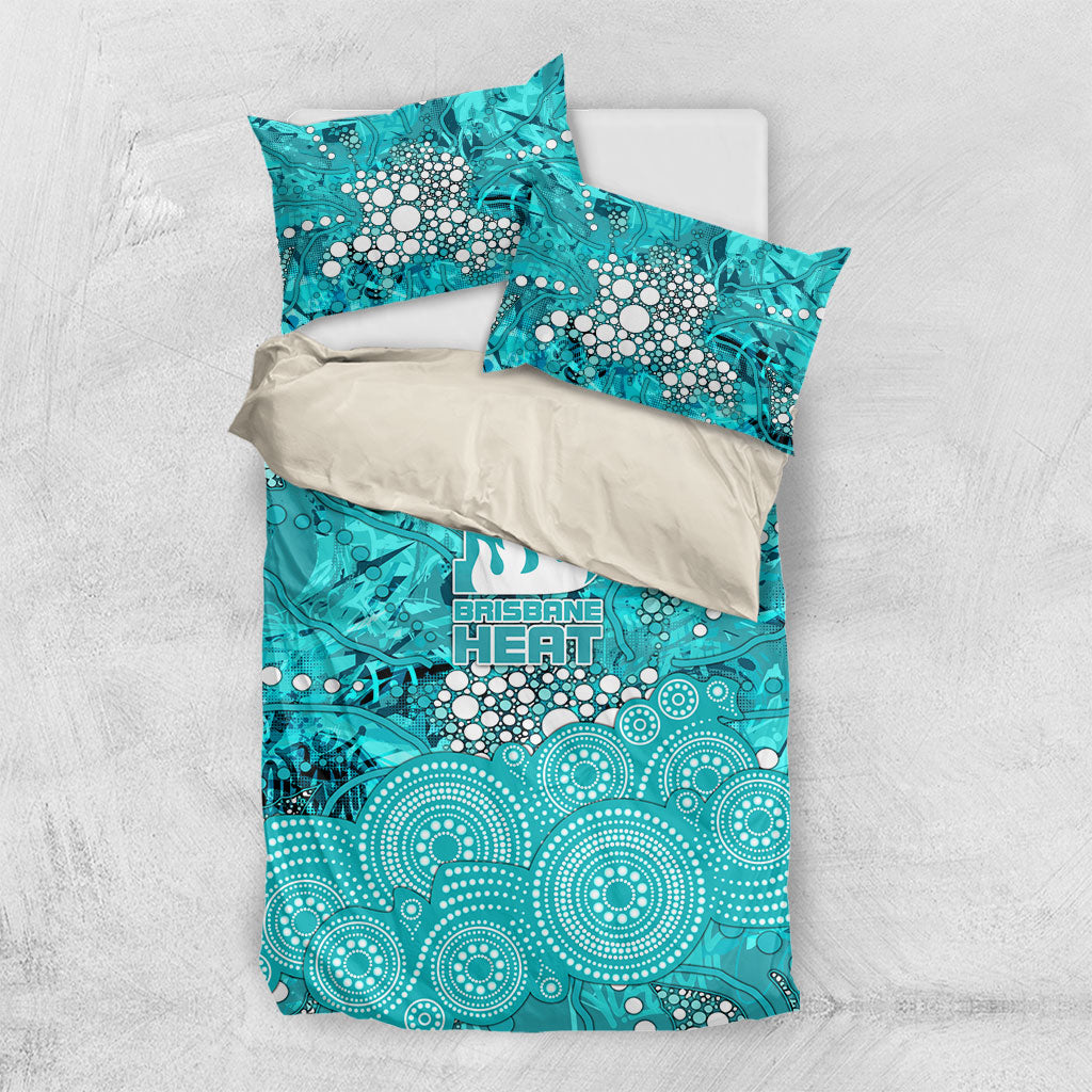 Brisbane Heat Bedding Set Graffiti Urban Aboriginal Dot Abstract Design