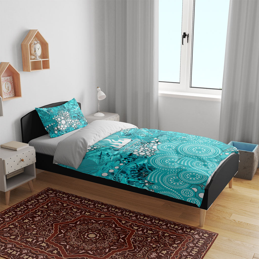 Brisbane Heat Bedding Set Graffiti Urban Aboriginal Dot Abstract Design