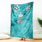 Brisbane Heat Blanket Graffiti Urban Aboriginal Dot Abstract Design