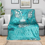 Brisbane Heat Blanket Graffiti Urban Aboriginal Dot Abstract Design