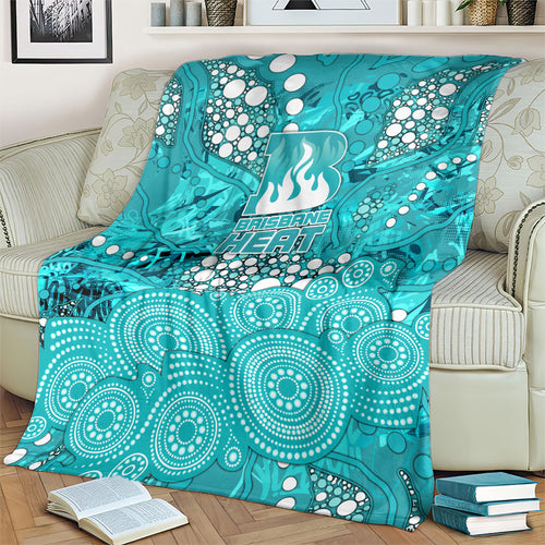 Brisbane Heat Blanket Graffiti Urban Aboriginal Dot Abstract Design