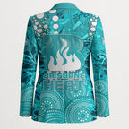 Brisbane Heat Blazer Graffiti Urban Aboriginal Dot Abstract Design