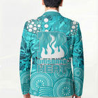 Brisbane Heat Blazer Graffiti Urban Aboriginal Dot Abstract Design