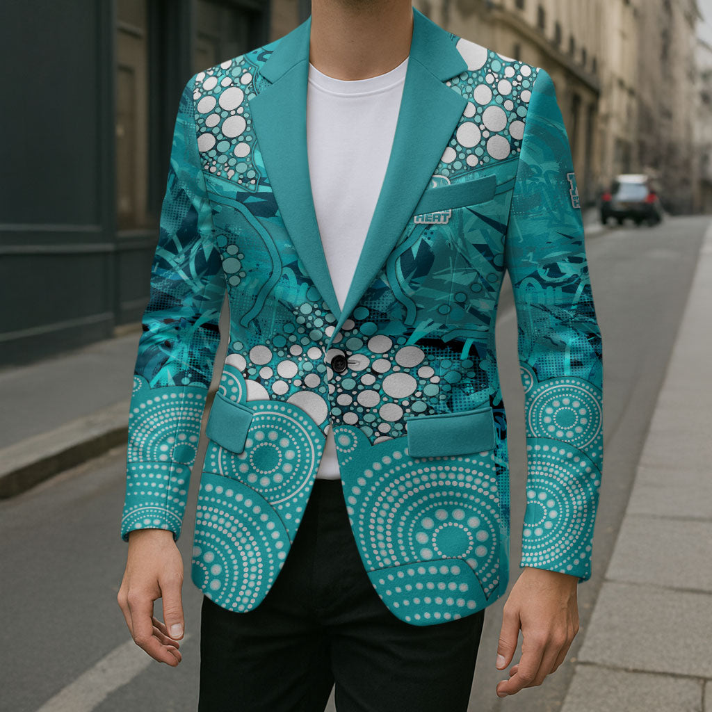 Brisbane Heat Blazer Graffiti Urban Aboriginal Dot Abstract Design