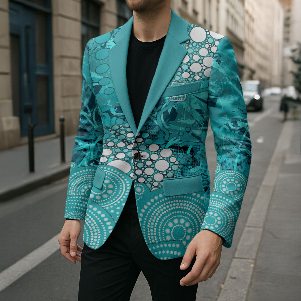 Brisbane Heat Blazer Graffiti Urban Aboriginal Dot Abstract Design