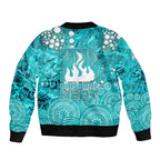 Brisbane Heat Bomber Jacket Graffiti Urban Aboriginal Dot Abstract Design