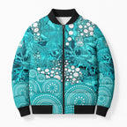 Brisbane Heat Bomber Puffer Jacket Graffiti Urban Aboriginal Dot Abstract Design