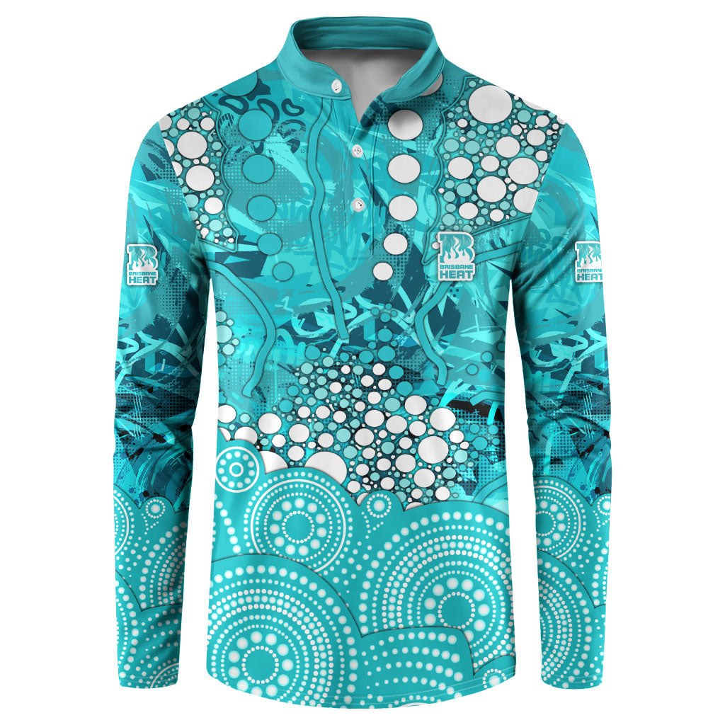 Brisbane Heat Button Sweatshirt Graffiti Urban Aboriginal Dot Abstract Design