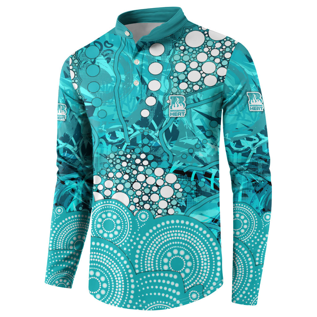 Brisbane Heat Button Sweatshirt Graffiti Urban Aboriginal Dot Abstract Design