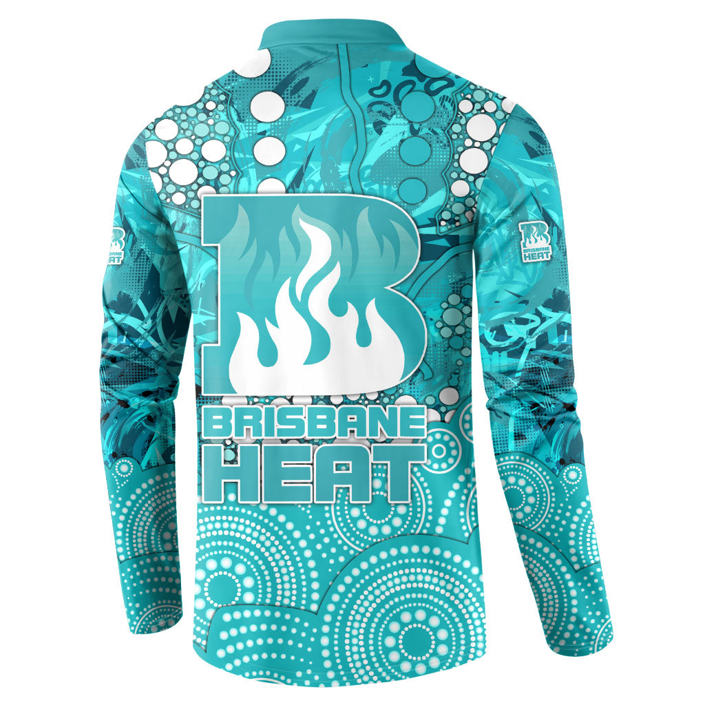 Brisbane Heat Button Sweatshirt Graffiti Urban Aboriginal Dot Abstract Design