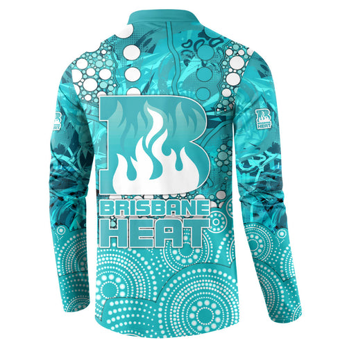 Brisbane Heat Button Sweatshirt Graffiti Urban Aboriginal Dot Abstract Design