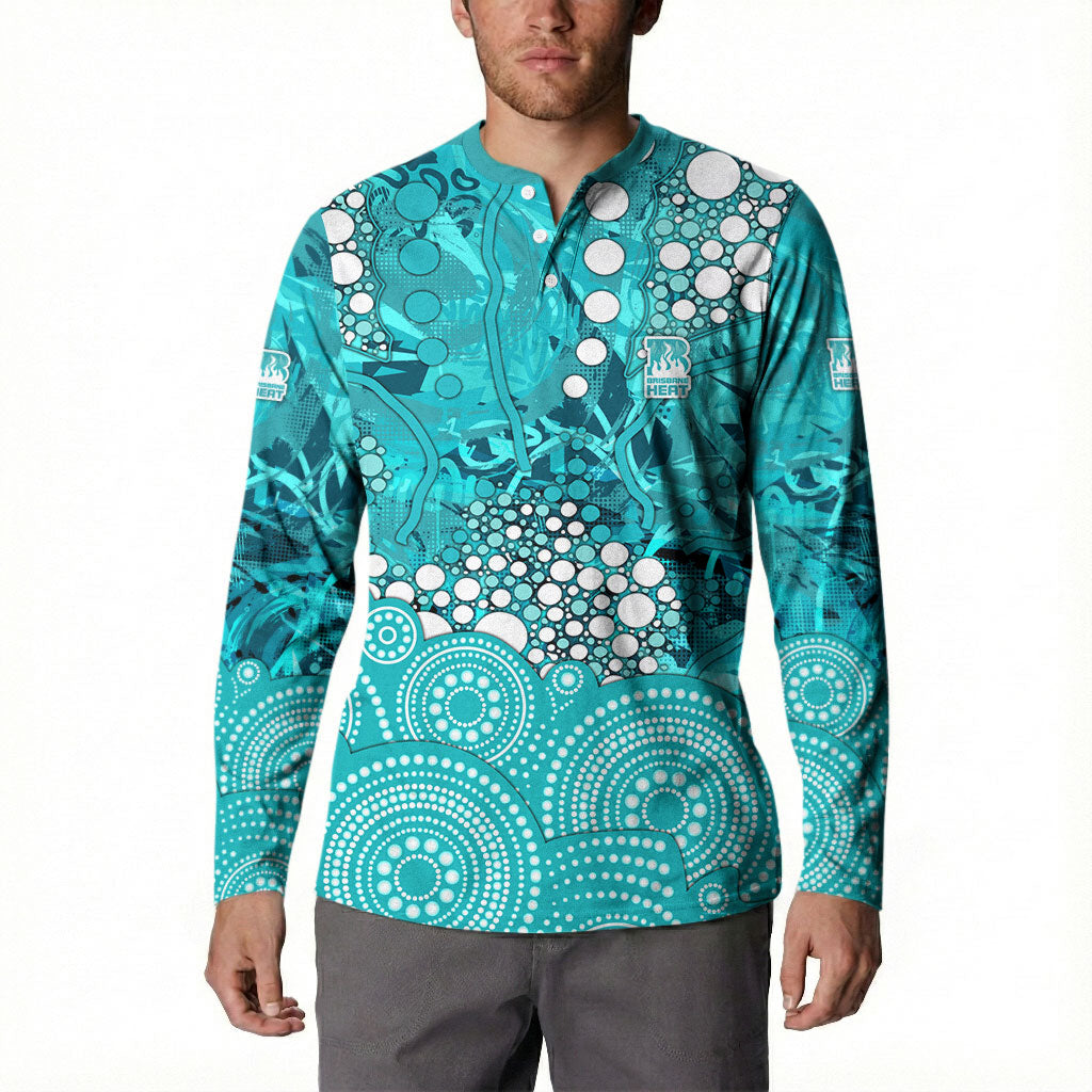 Brisbane Heat Button Sweatshirt Graffiti Urban Aboriginal Dot Abstract Design