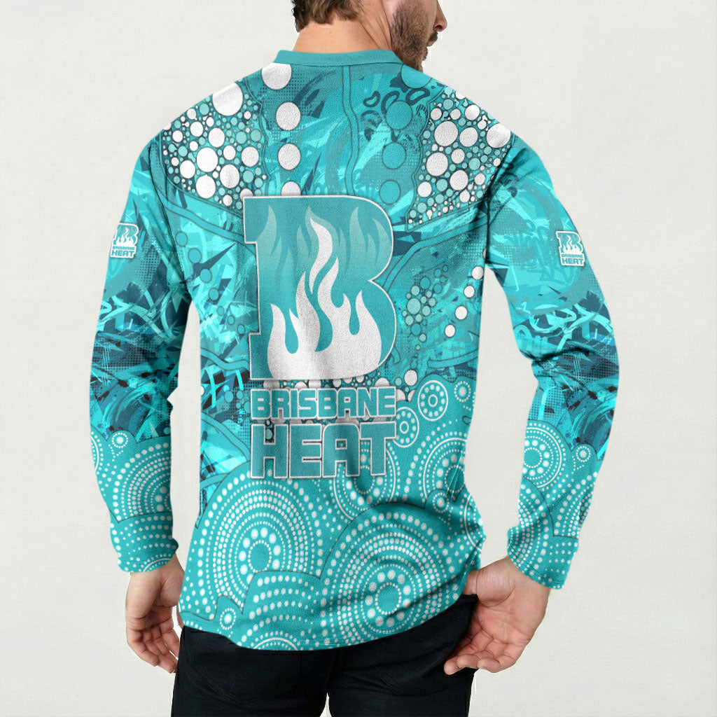 Brisbane Heat Button Sweatshirt Graffiti Urban Aboriginal Dot Abstract Design