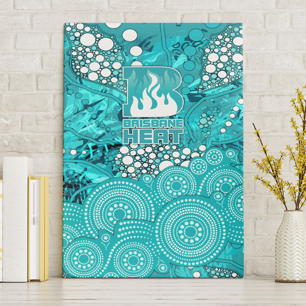 Brisbane Heat Canvas Wall Art Graffiti Urban Aboriginal Dot Abstract Design