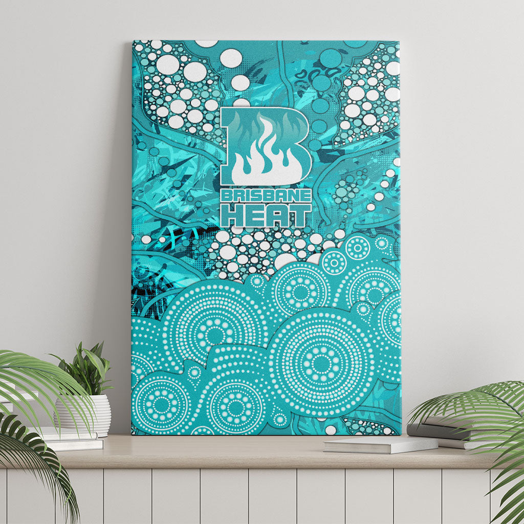 Brisbane Heat Canvas Wall Art Graffiti Urban Aboriginal Dot Abstract Design