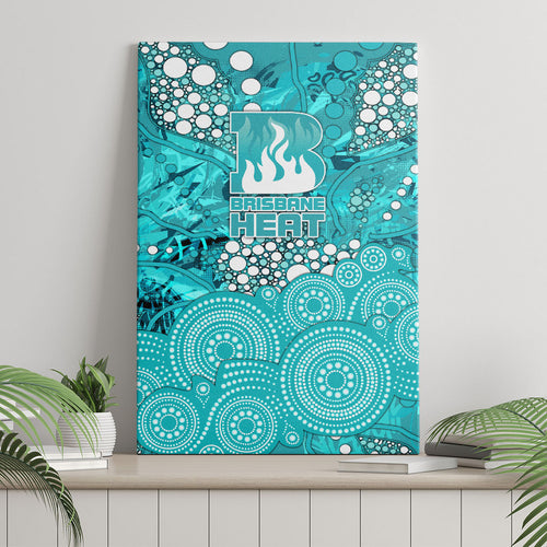 Brisbane Heat Canvas Wall Art Graffiti Urban Aboriginal Dot Abstract Design